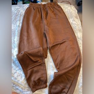 Brown sweatpants